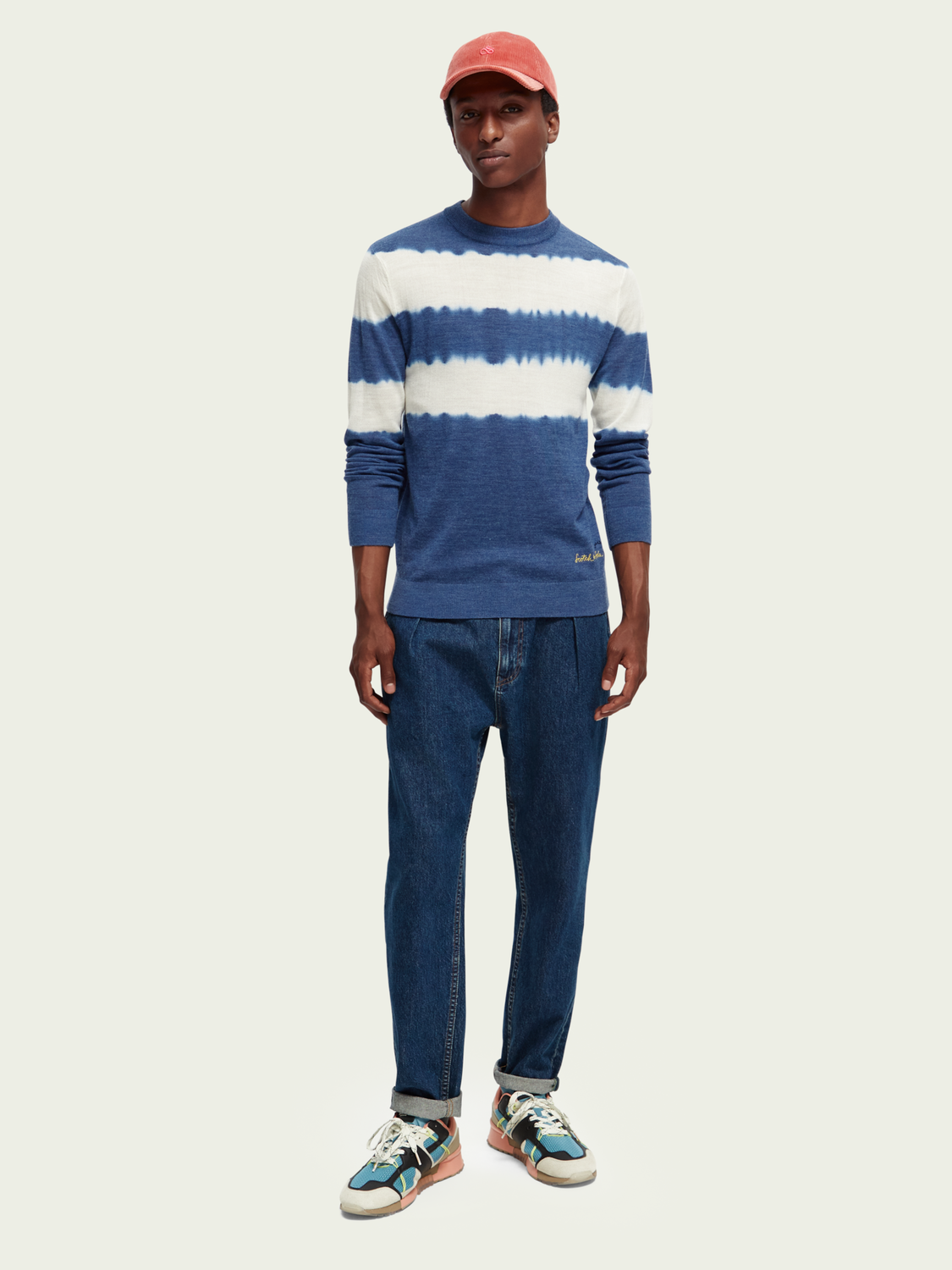 Lightweight Tie-Dye Crewneck Sweater | Scotch And Soda Outlet