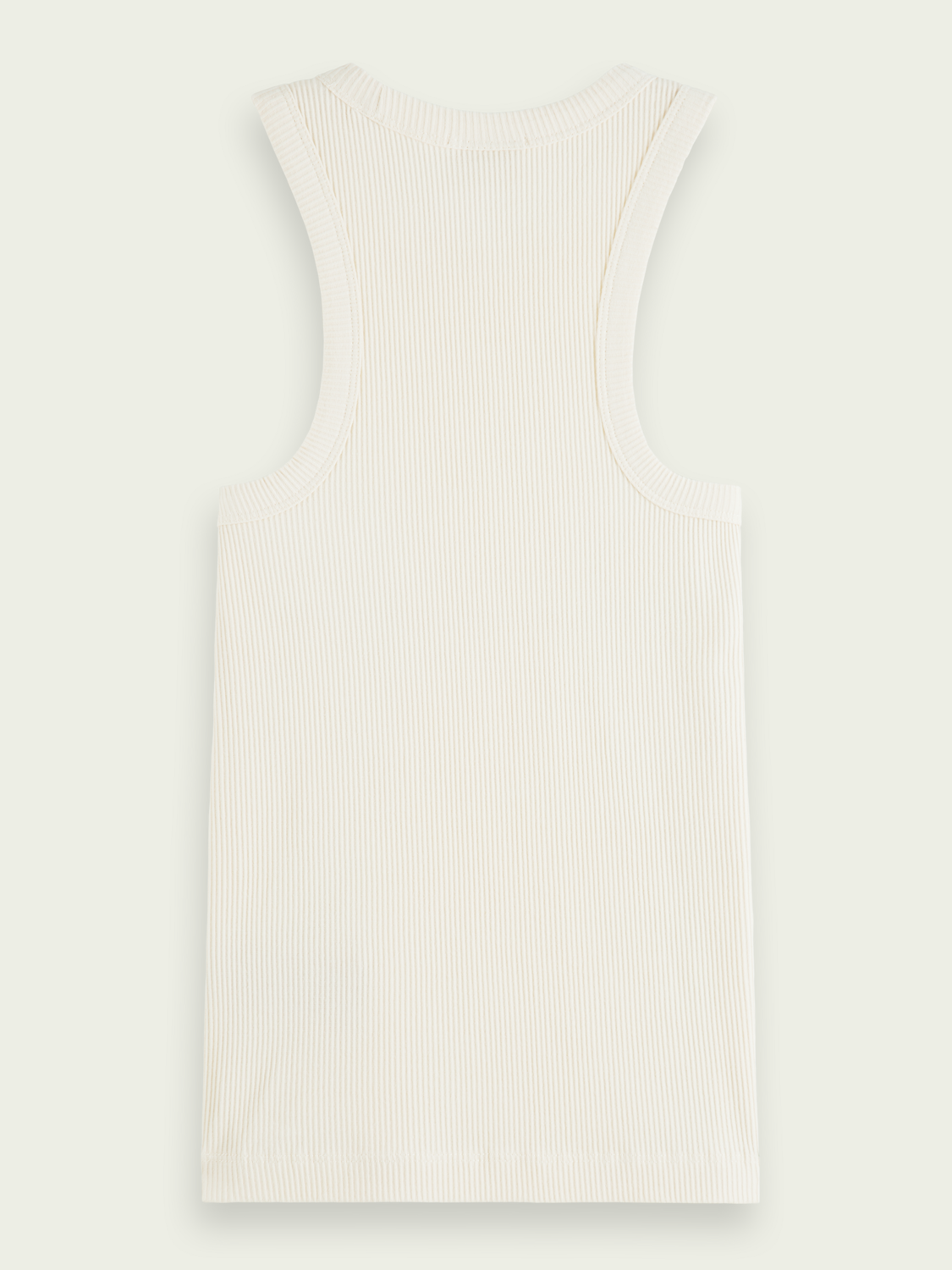 Organic Cotton Ribbed Racer Tank Top | scotch & soda outlet