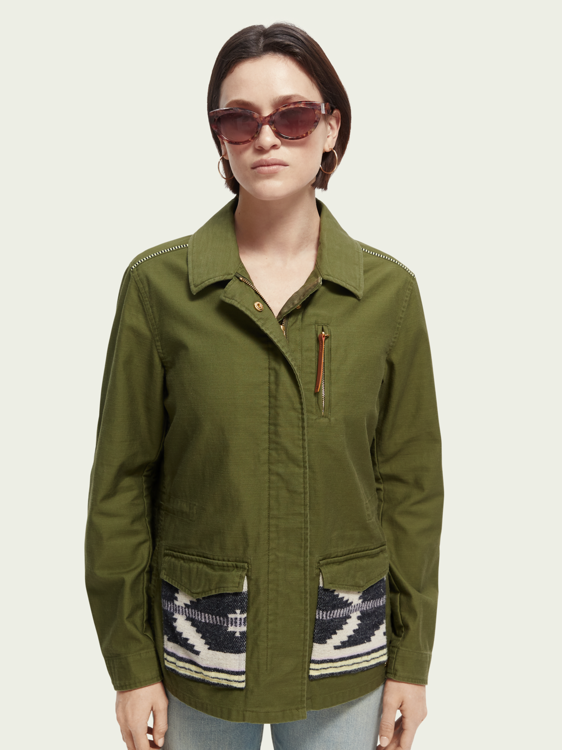 Embroidered Field Jacket | scotch & soda outlet