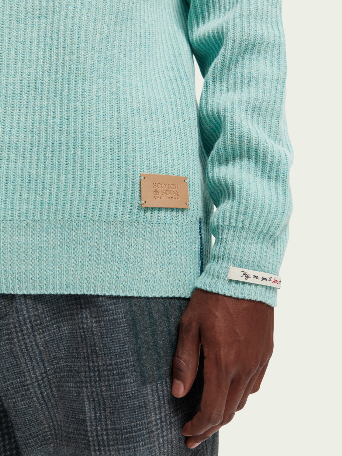 Rib Knit Wool Turtleneck Sweater | Scotch And Soda Outlet