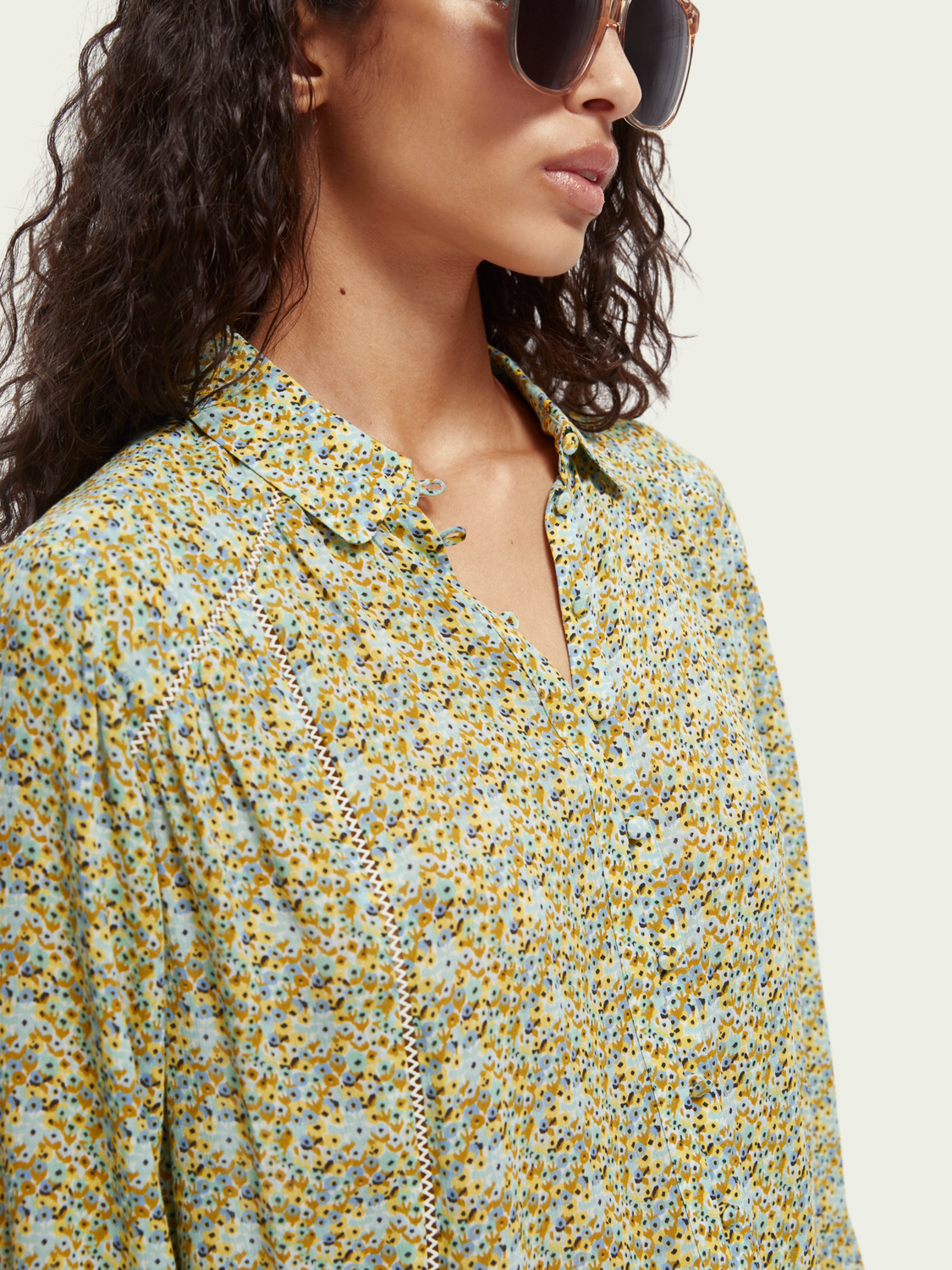 Printed Long-Sleeved Shirt | scotch & soda outlet