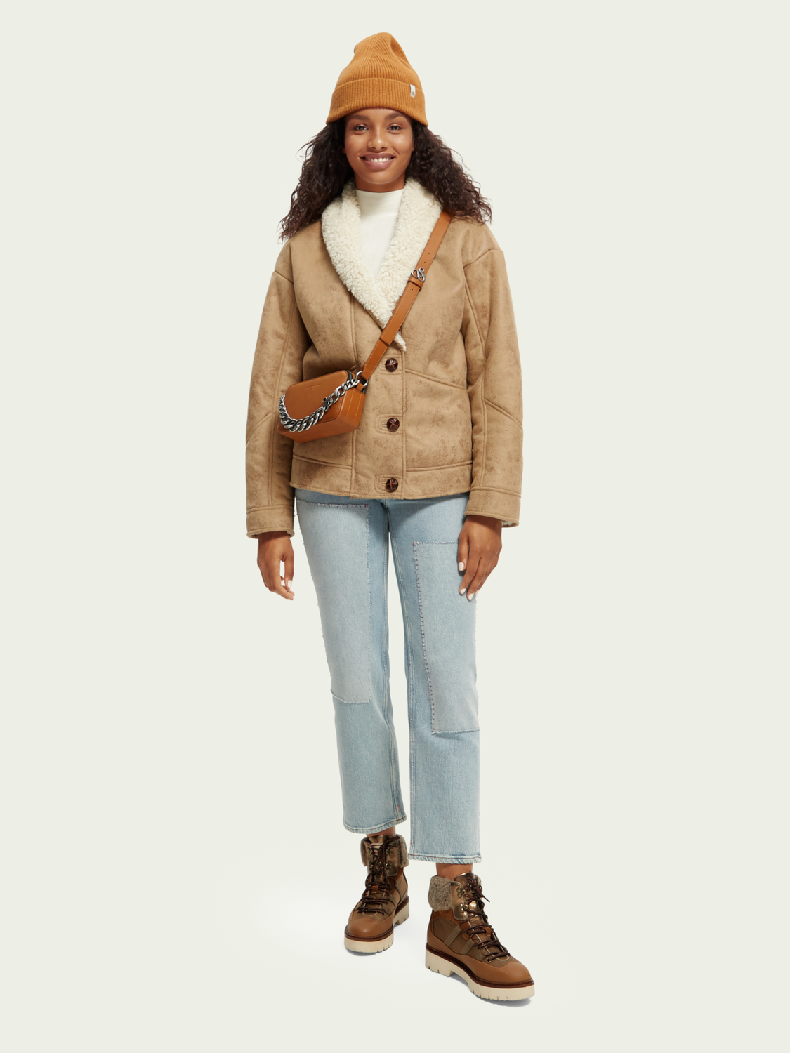 Faux Shearling-Lined Jacket | scotch & soda outlet