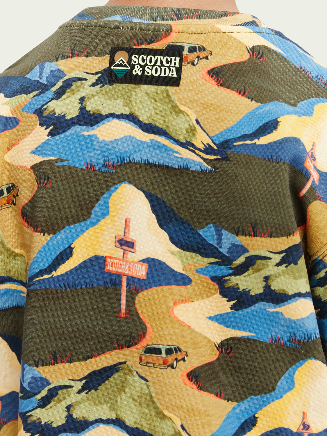 Scotch Soda Outlet | Printed Crewneck Sweatshirt