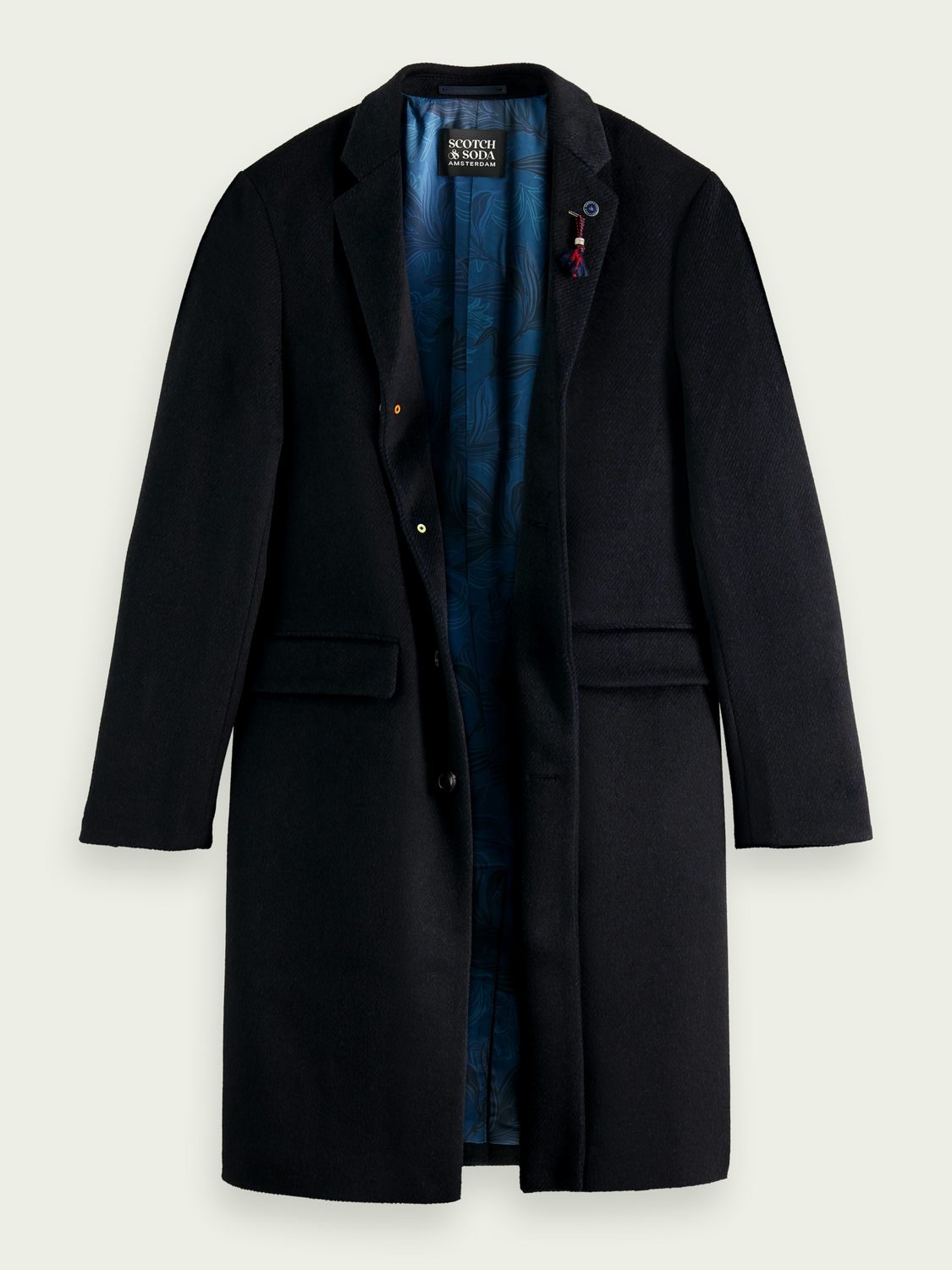 Classic Wool-Blend Overcoat | Scotch And Soda Outlet