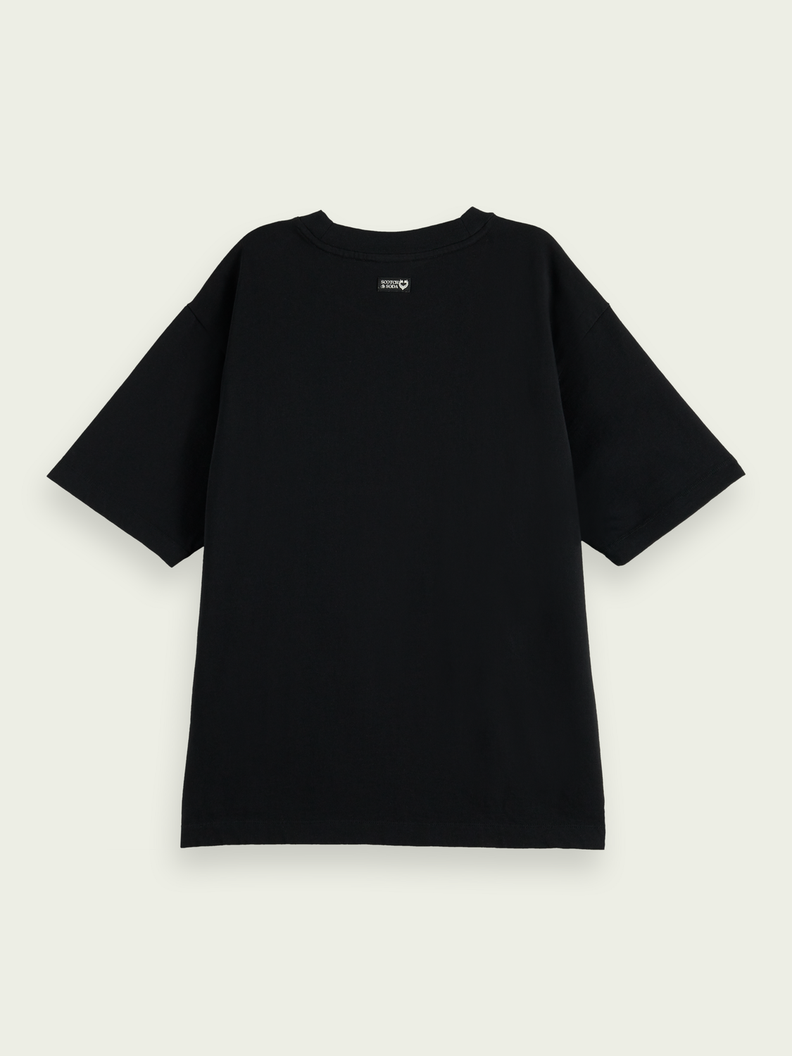 Oversized Floral Artwork Organic T-Shirt | scotch & soda outlet