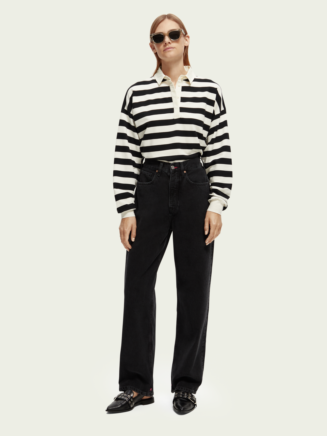 The Fling High-Rise Super-Loose Boyfriend Fit Jeans | scotch & soda outlet