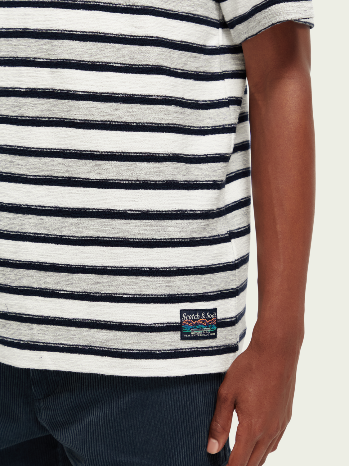 Striped Crewneck T-Shirt | Scotch And Soda Outlet