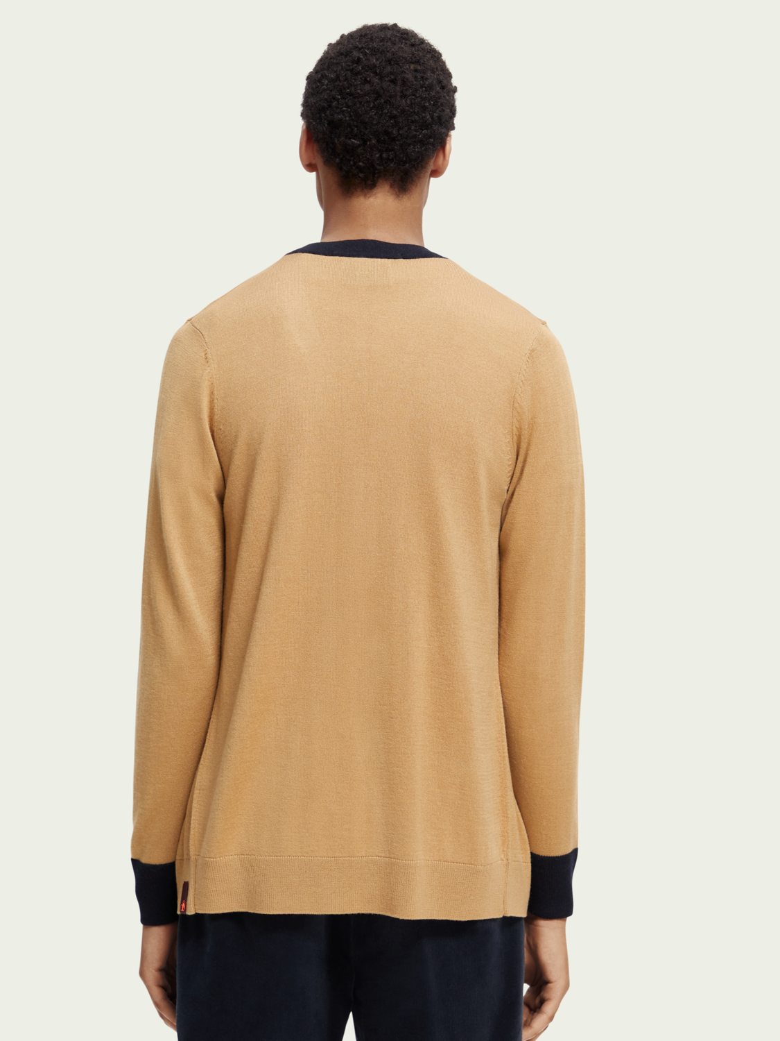 Wool-Blended Contrast-Trimmed Cardigan | Scotch And Soda Outlet