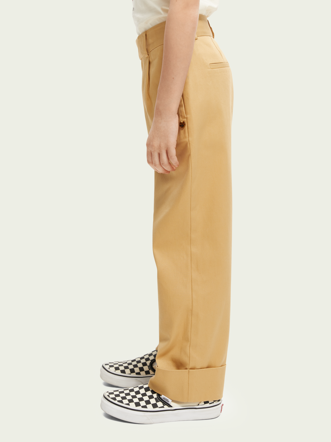 Straight-Leg High-Rise Organic Cotton Chino