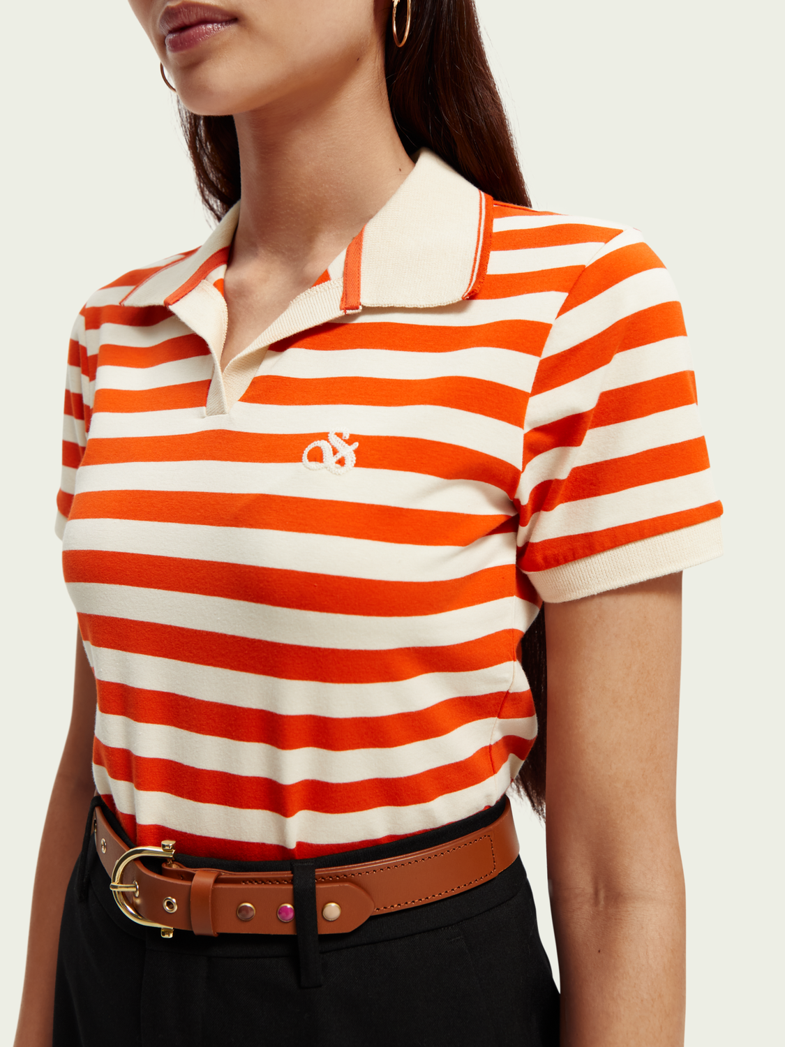 Organic Cotton Polo Bodysuit | scotch & soda outlet