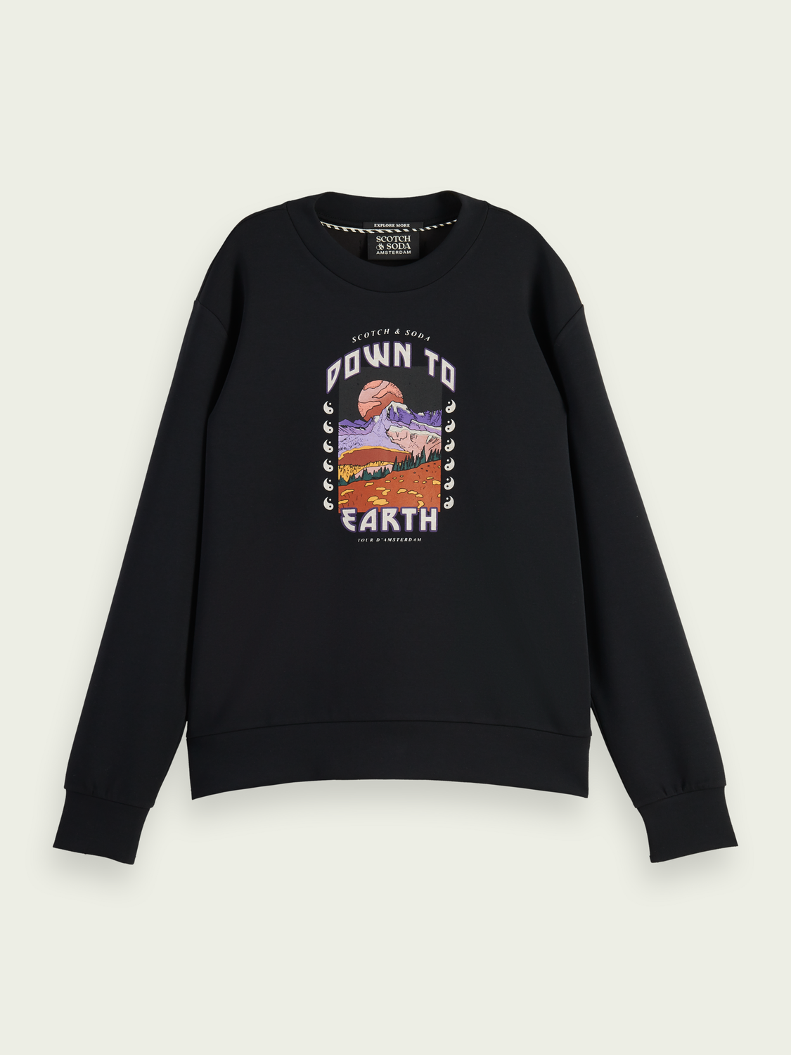 Relaxed-Fit Artwork Crewneck Sweatshirt | scotch & soda outlet