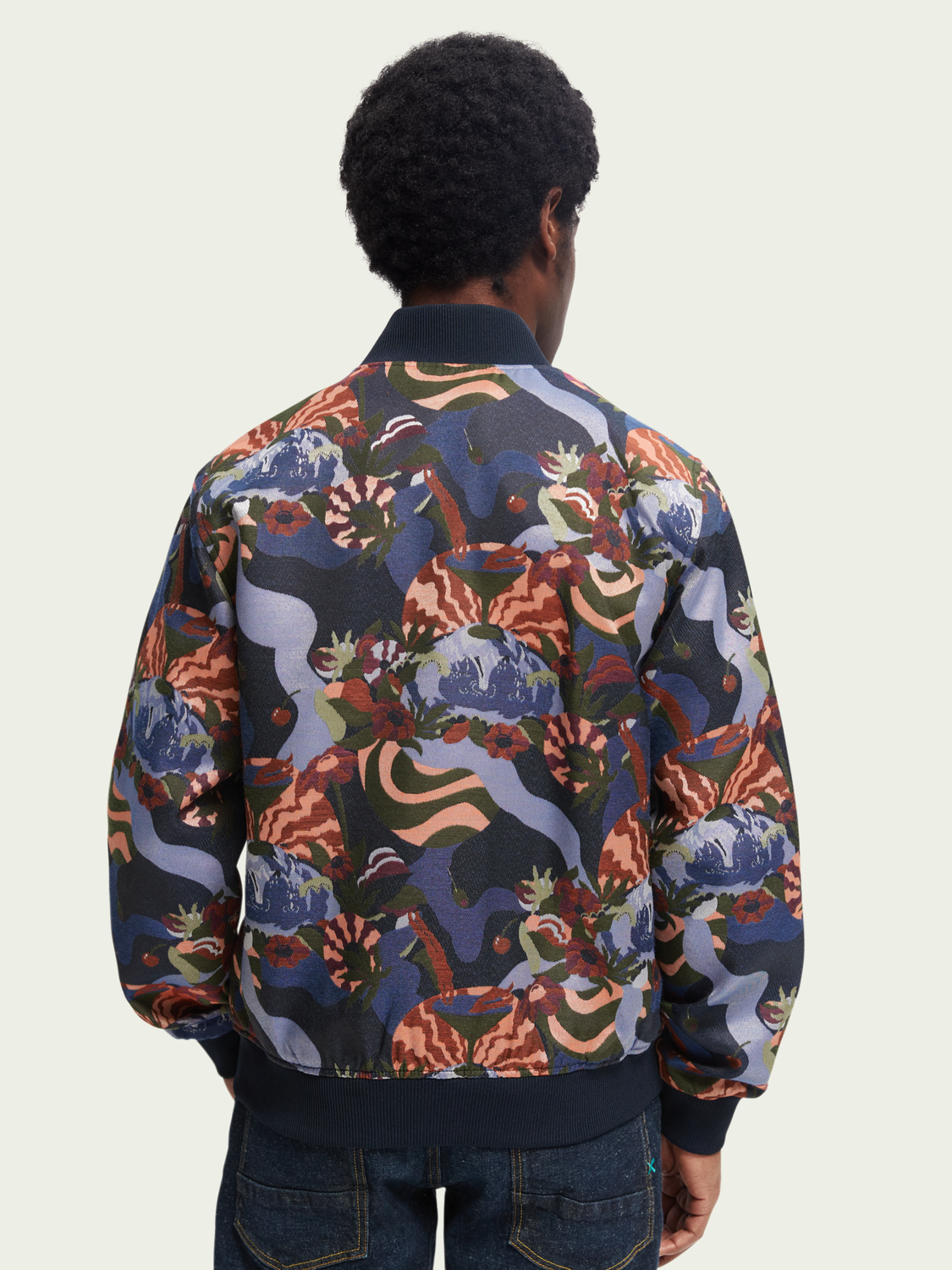 Jacquard Bomber Jacket | Scotch And Soda Outlet
