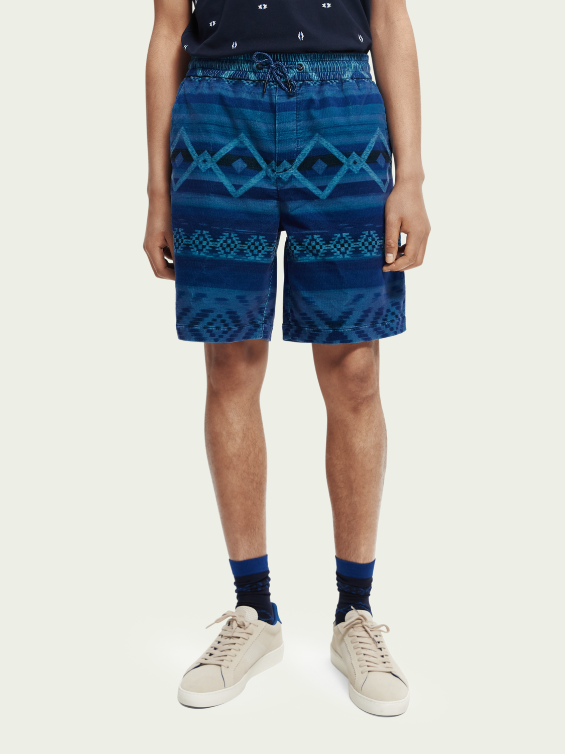 Organic Cotton Corduroy Jogger Shorts | Scotch And Soda Outlet
