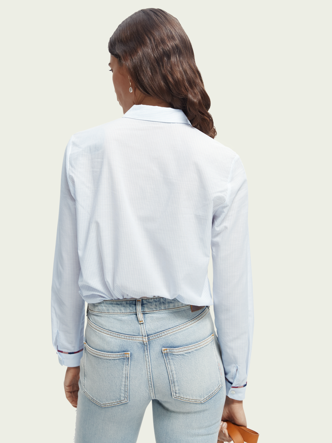 Regular Fit Embroidery-Lined Shirt | scotch & soda outlet