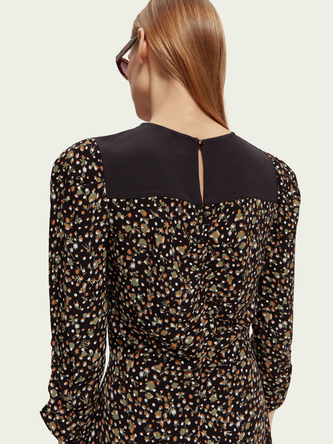 Dress With Gathers And Hi Low Hem | scotch & soda outlet