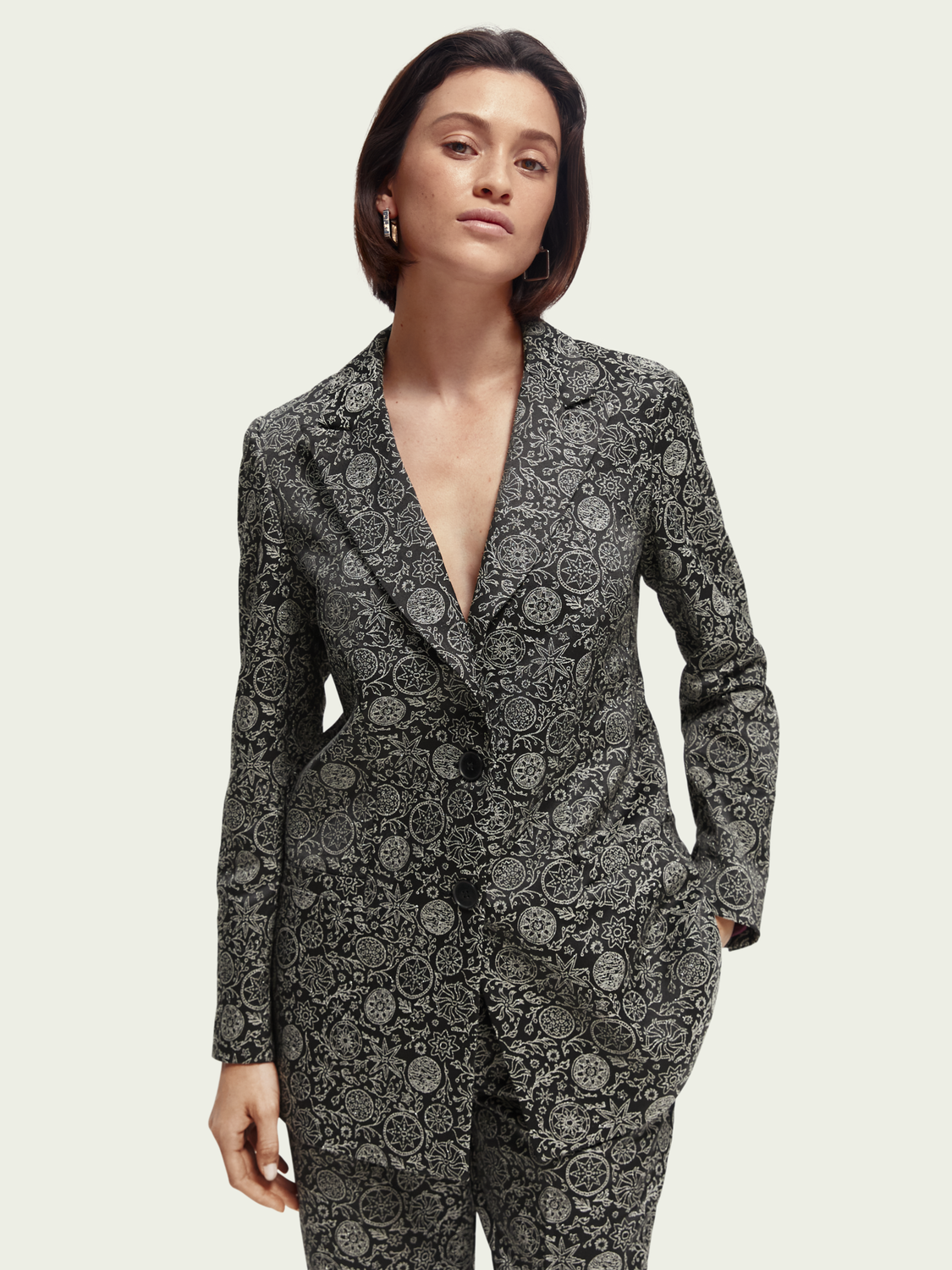 Relaxed-Fit Jacquard Blazer | scotch & soda outlet