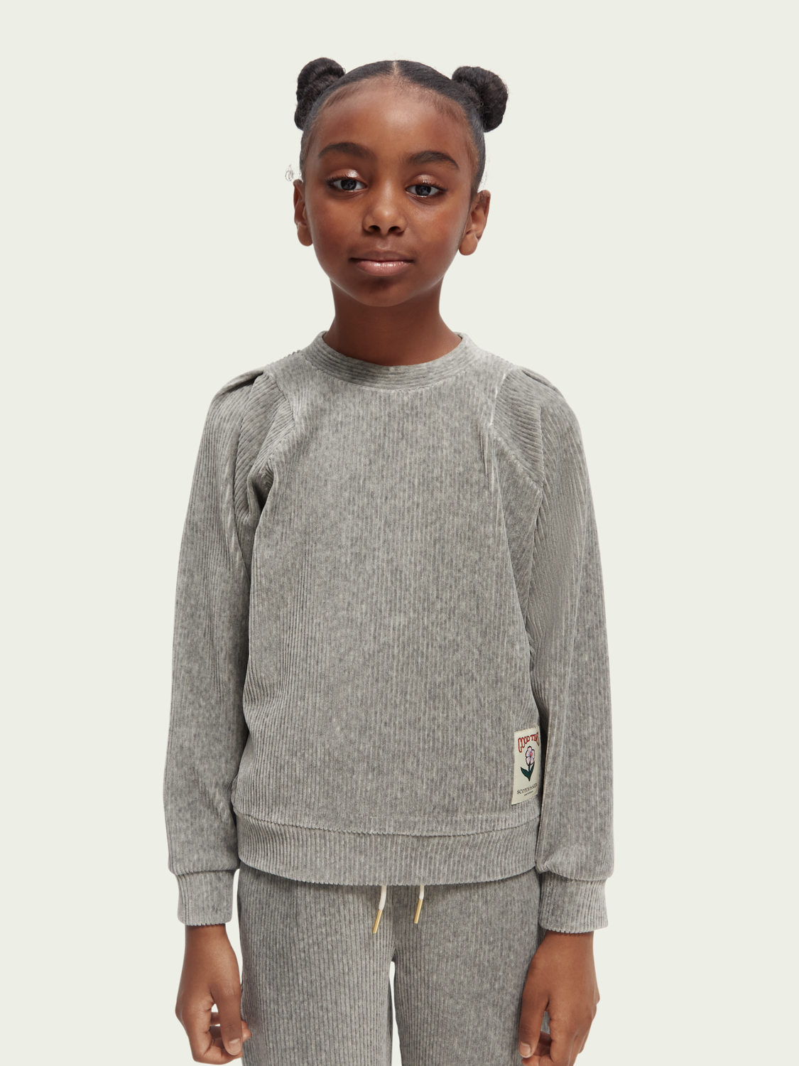 Scotch Soda Outlet | Relaxed Fit Corduroy Balloon Sleeve Sweatshirt