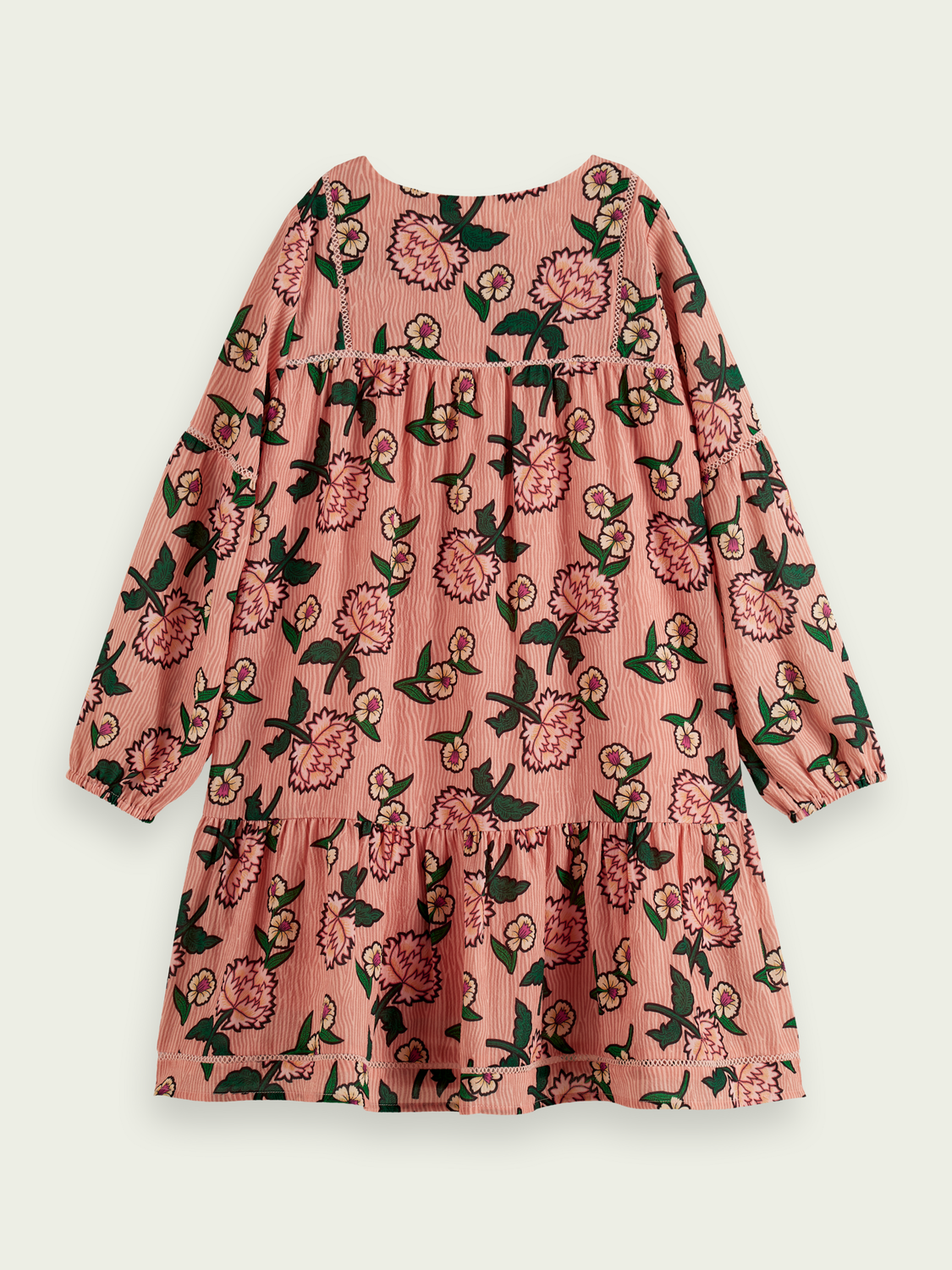 Scotch Soda Outlet | Long-Sleeved Printed Wide Fit Midi Dress