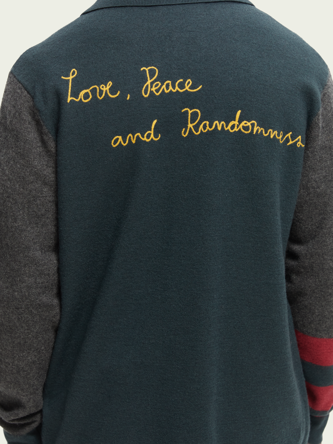 Felted Wool Varsity Sweater | Scotch And Soda Outlet