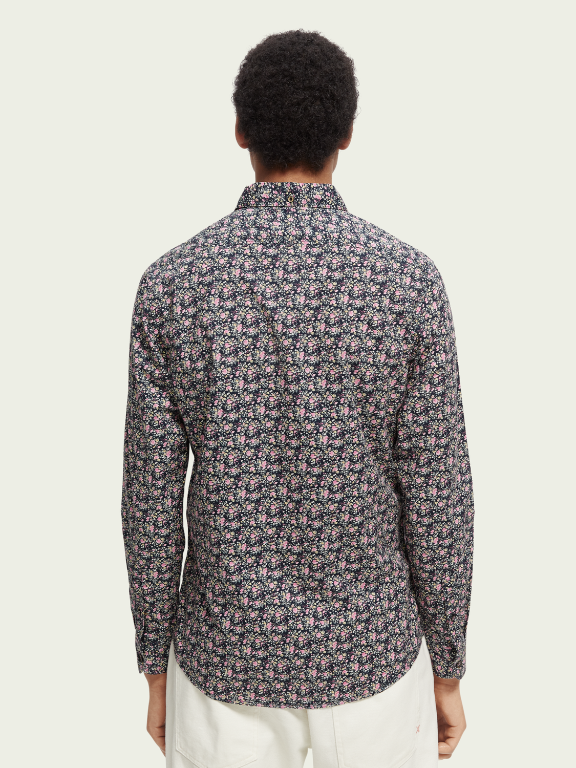 Slim-Fit Printed Poplin Shirt | Scotch And Soda Outlet