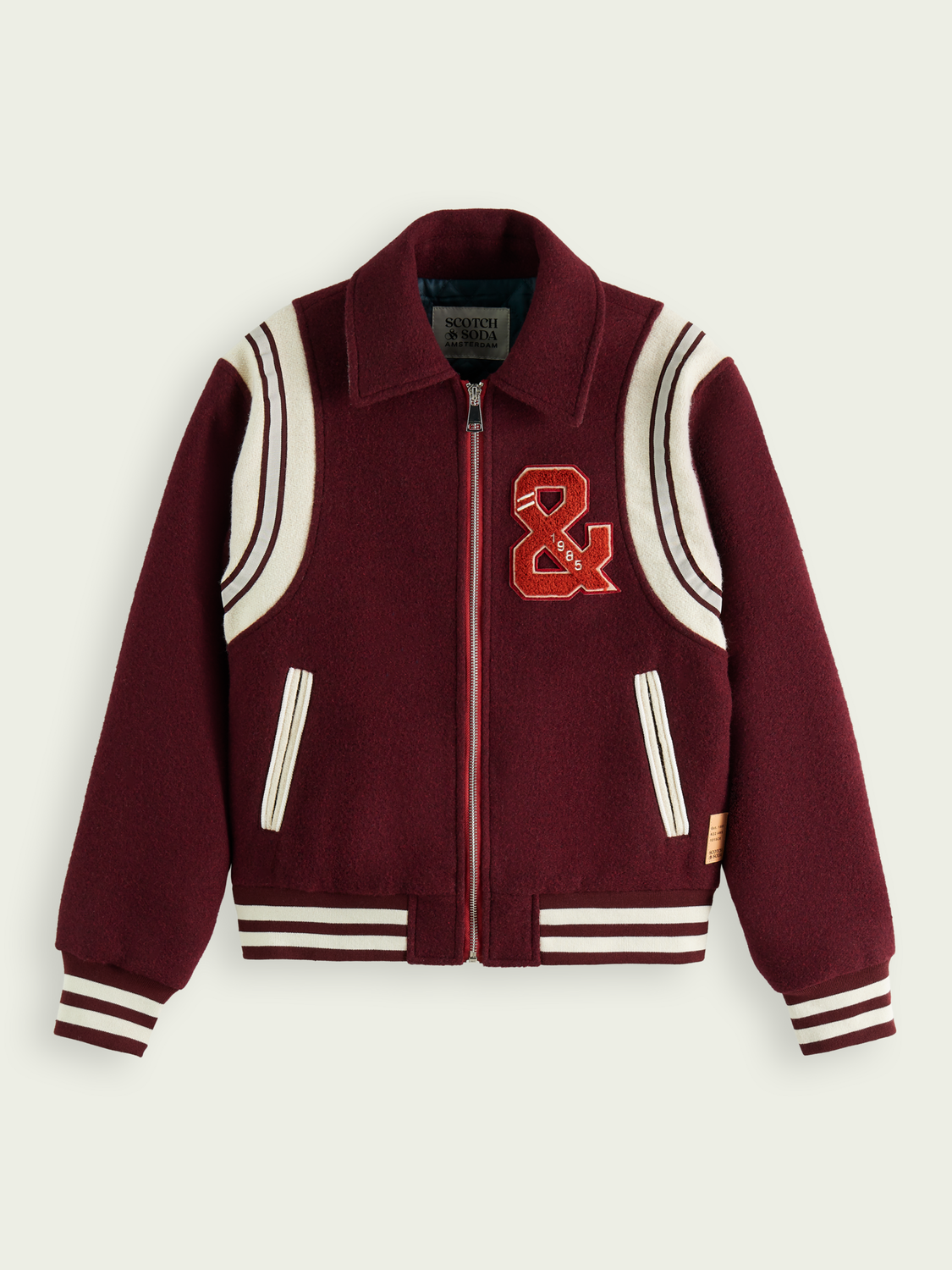 Wool-Blended Varsity Jacket | scotch & soda outlet