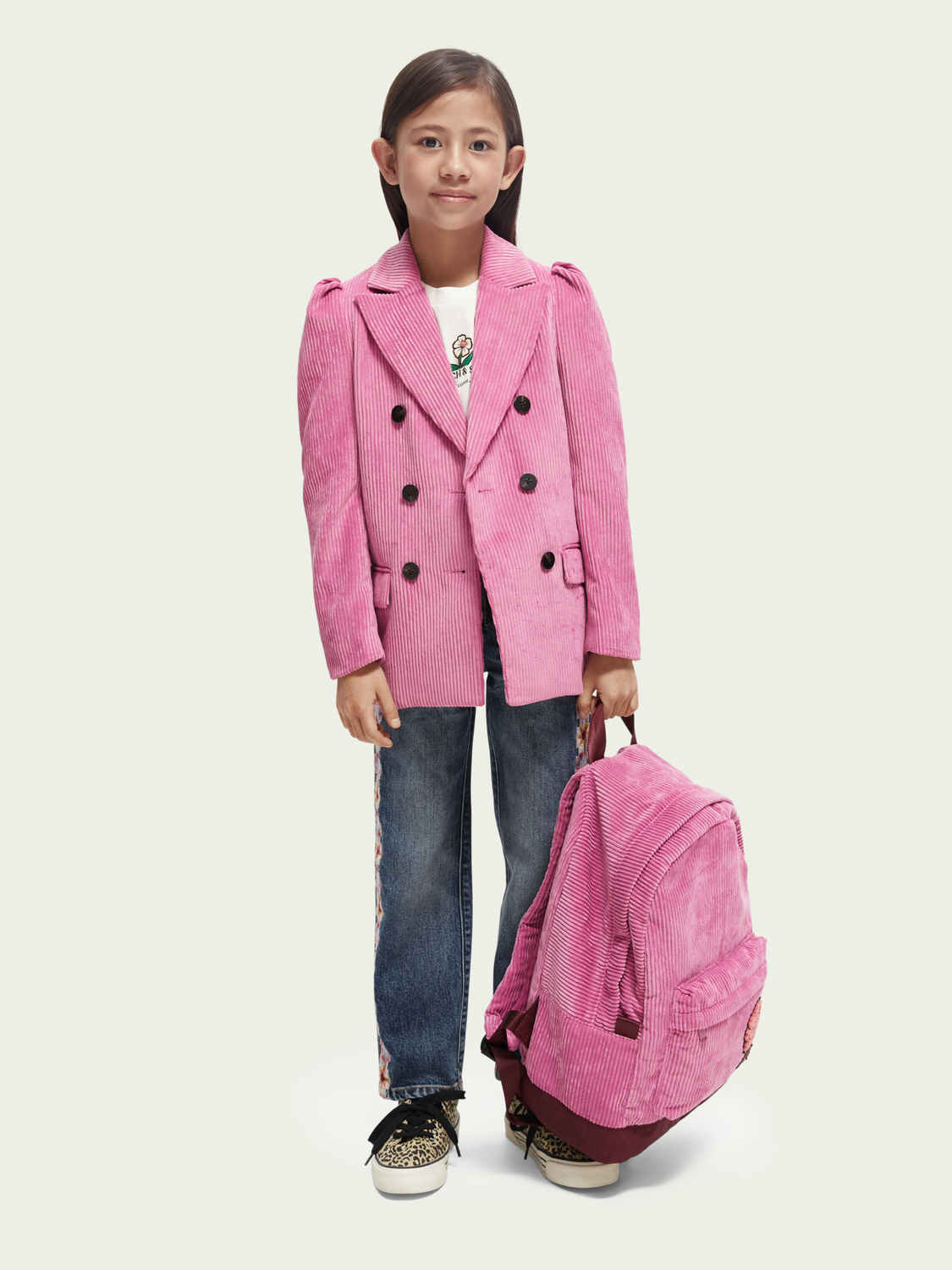 Scotch Soda Outlet | Double-Breasted Corduroy Blazer