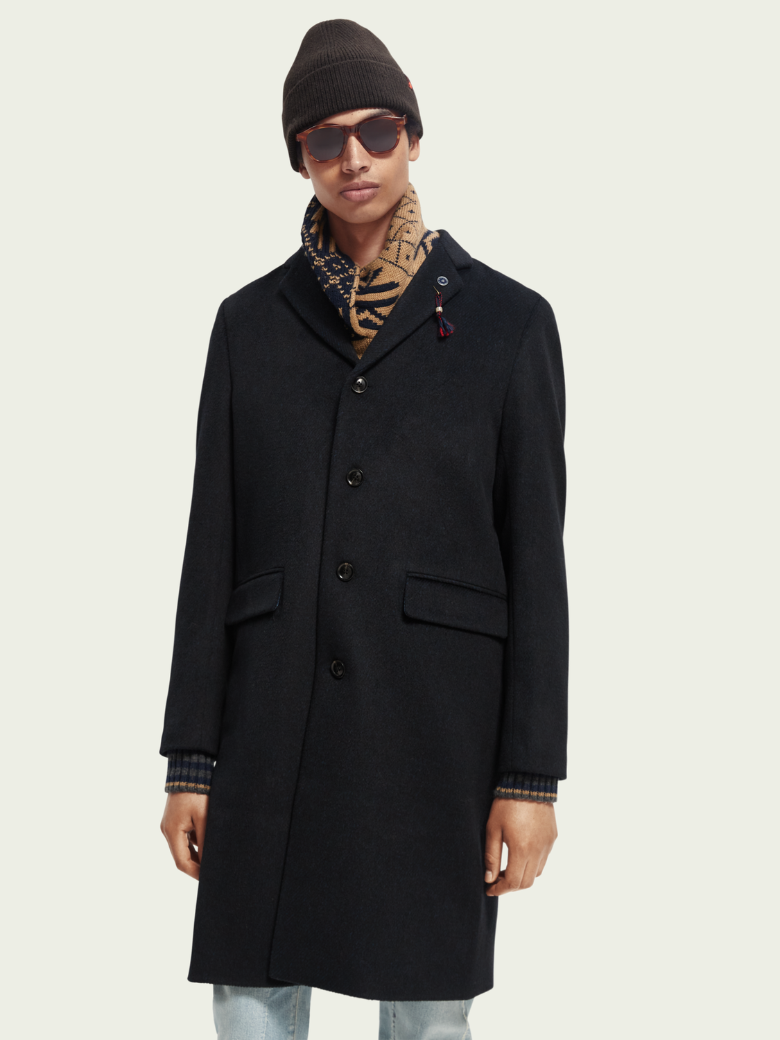 Classic Wool-Blend Overcoat | Scotch And Soda Outlet