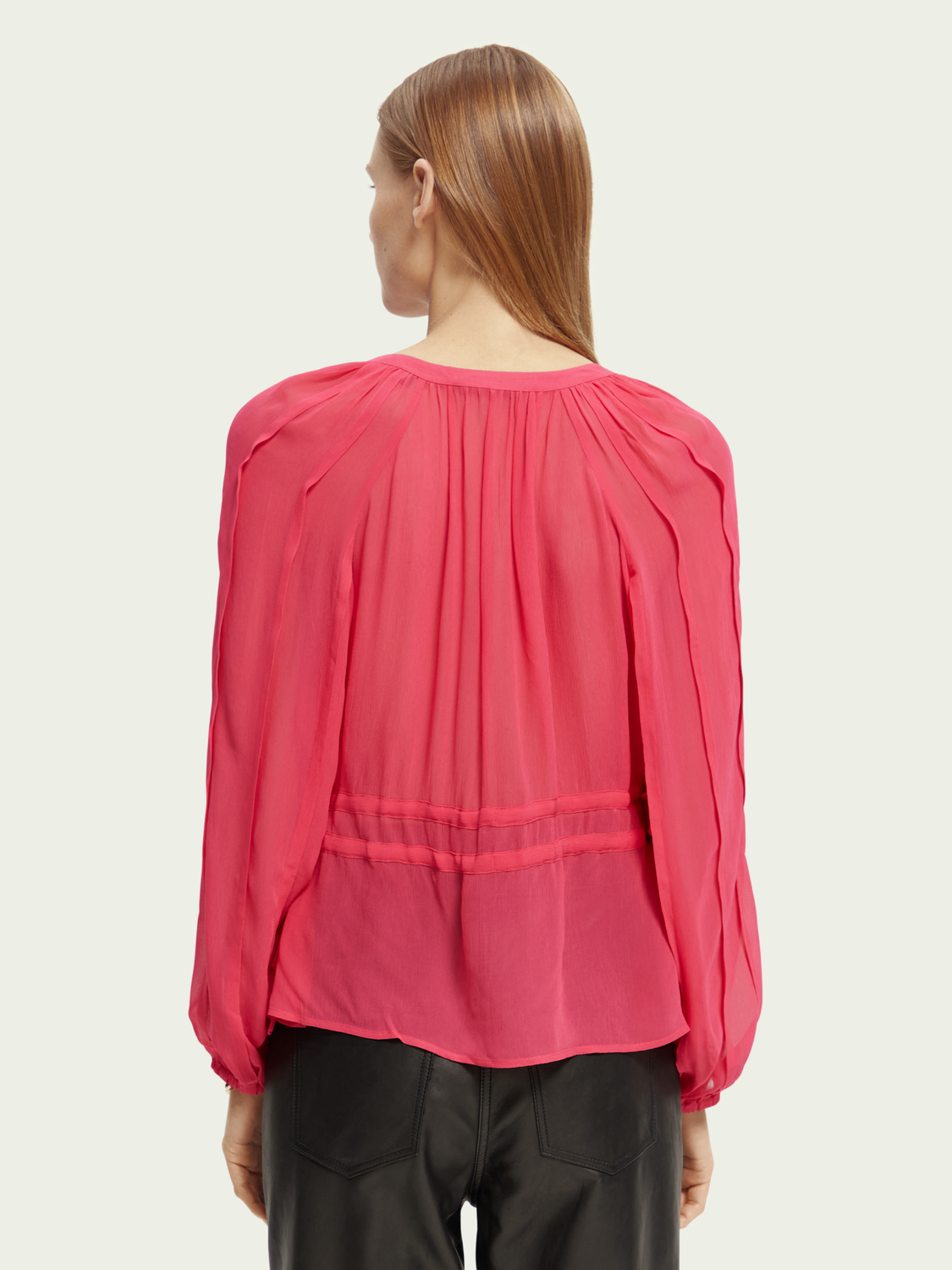 Lightweight Double-Tie Blouse | scotch & soda outlet