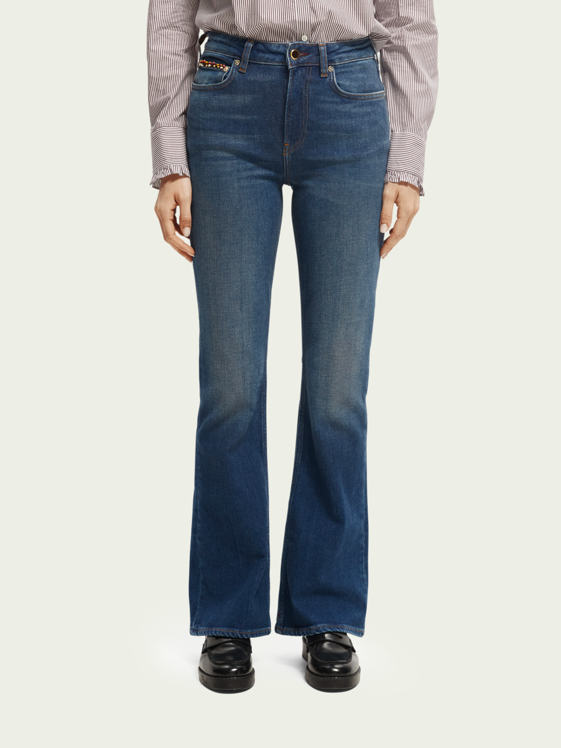 The Charm Flared Organic Cotton Jeans | scotch & soda outlet