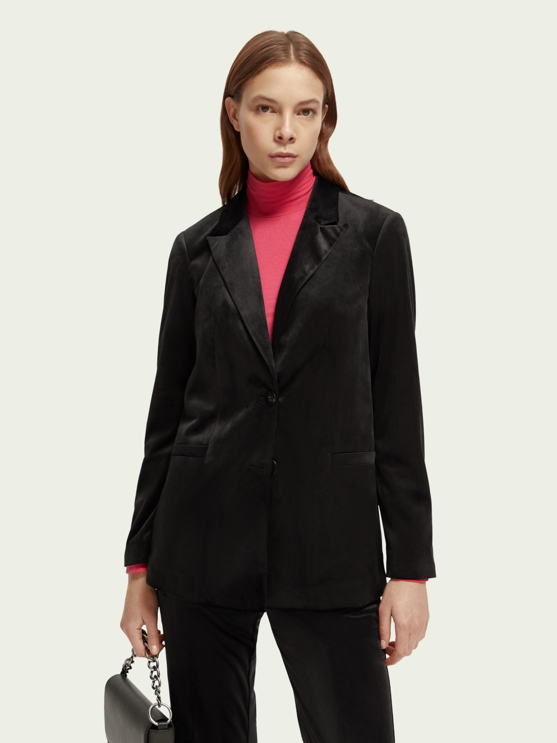 Relaxed Fit Single-Breasted Velvet Blazer | scotch & soda outlet