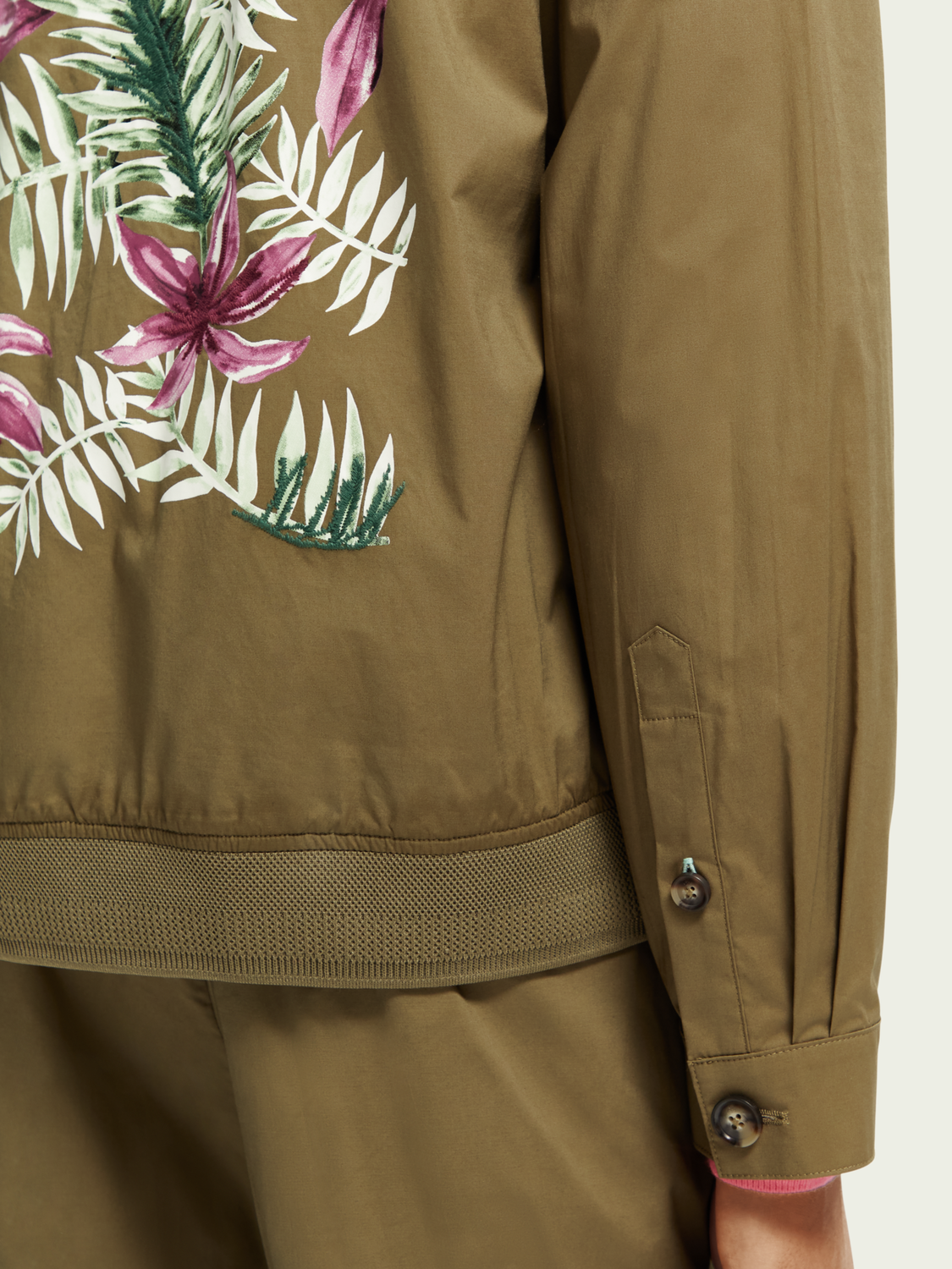 Lightweight Organic Cotton Poplin Blouson | Scotch And Soda Outlet