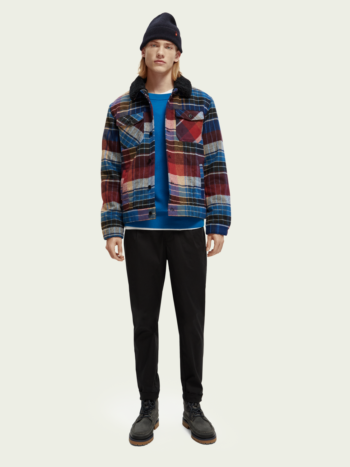 Sherpa-Lined Trucker Jacket | Scotch And Soda Outlet