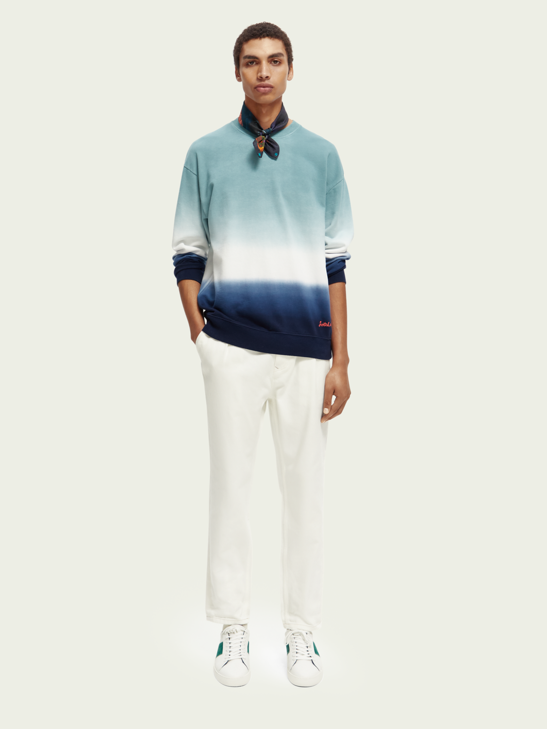 Tie-Dye Felpa Crewneck Sweatshirt | Scotch And Soda Outlet