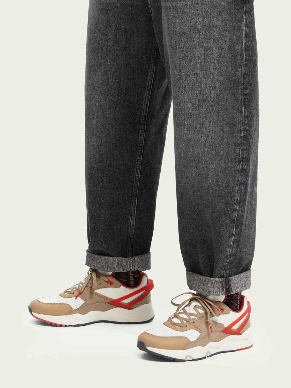 Wavy Suede Running Sneaker | Scotch And Soda Outlet