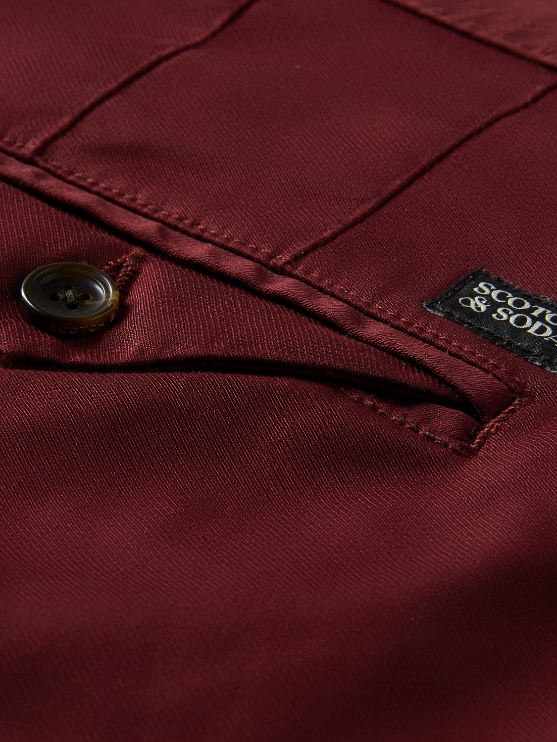 Mott Super-Slim Organic Cotton Twill Chino | Scotch And Soda Outlet