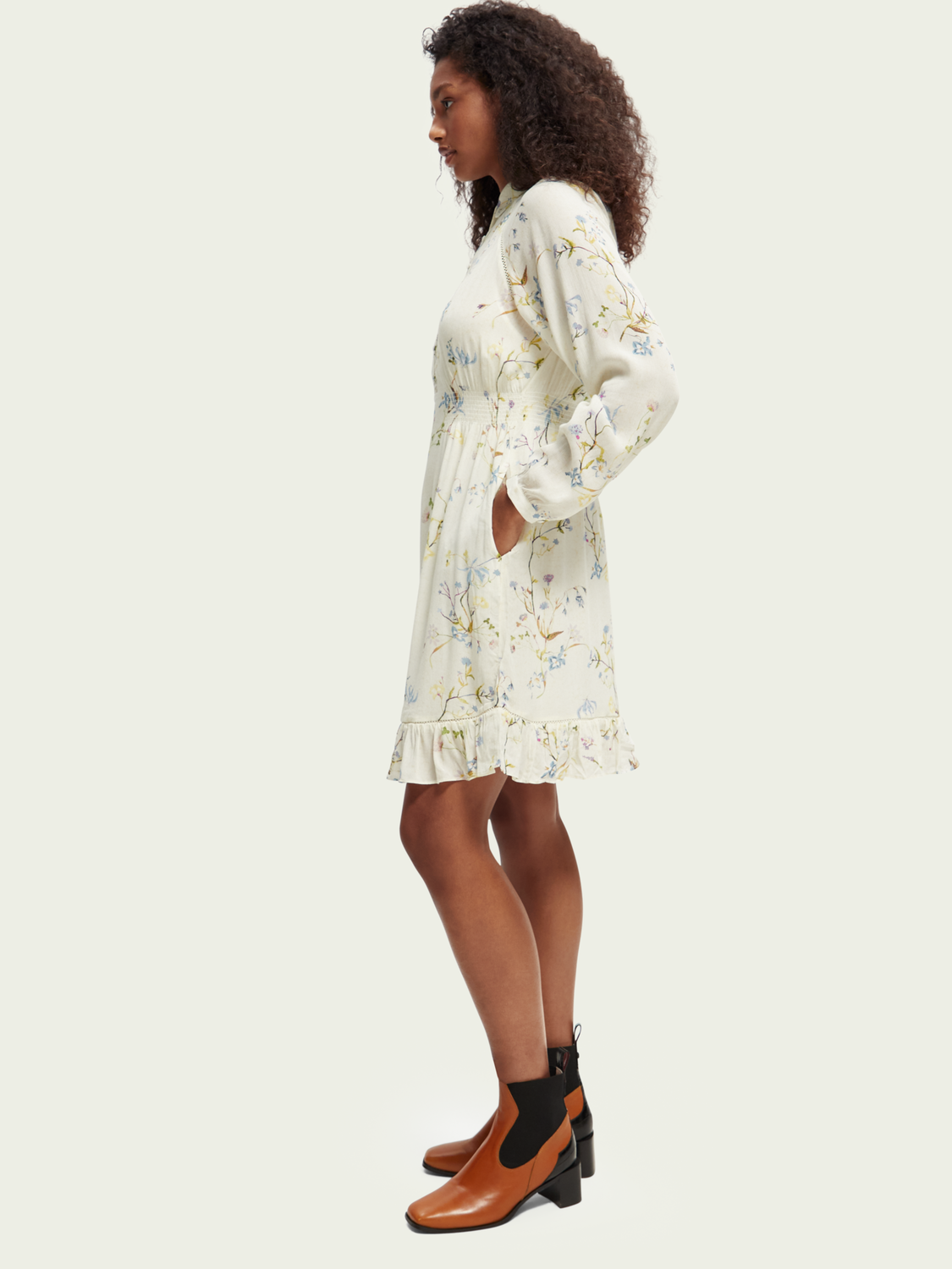 Raglan Printed Dress | scotch & soda outlet