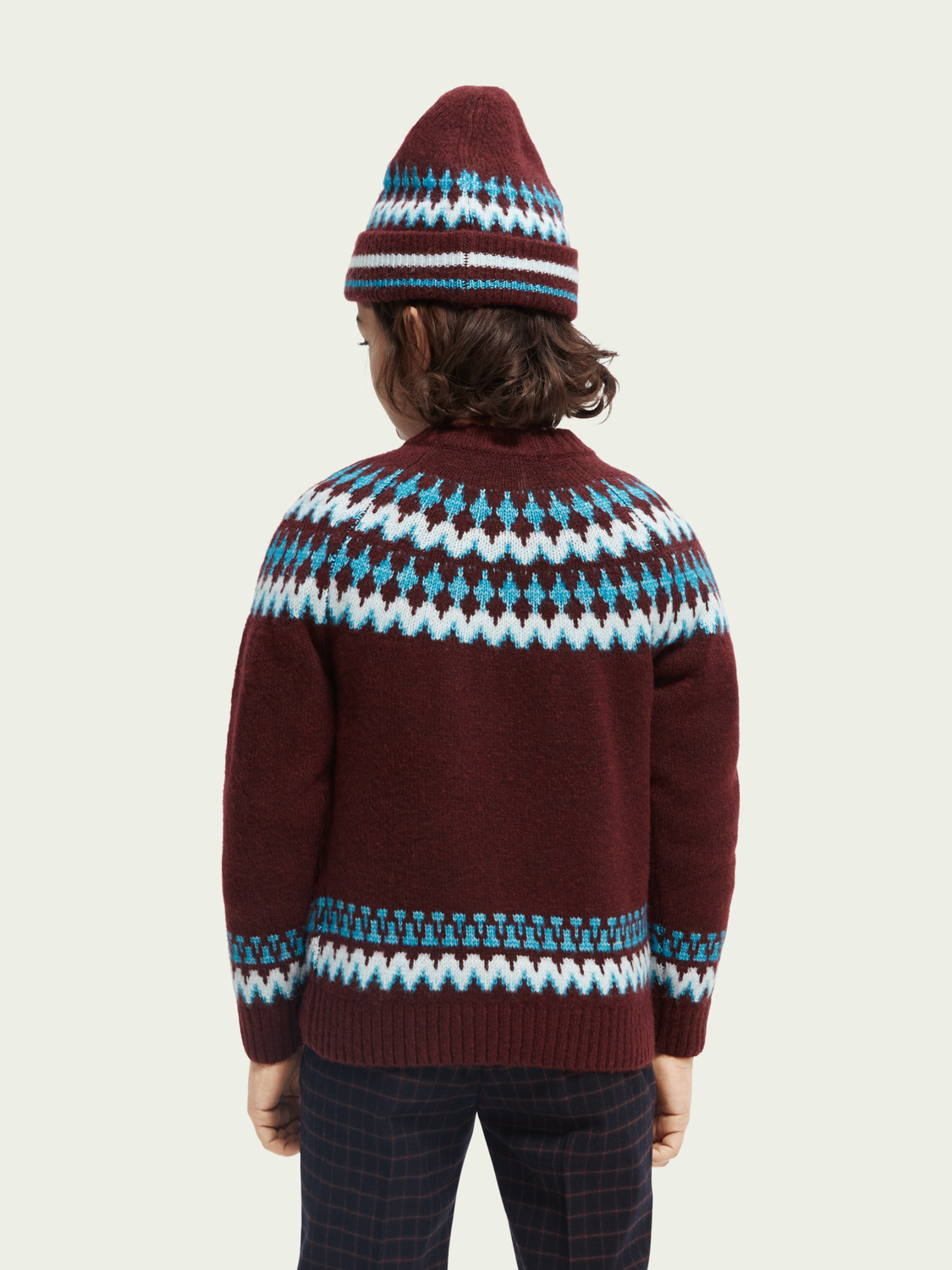 Intarsia Crewneck Sweater