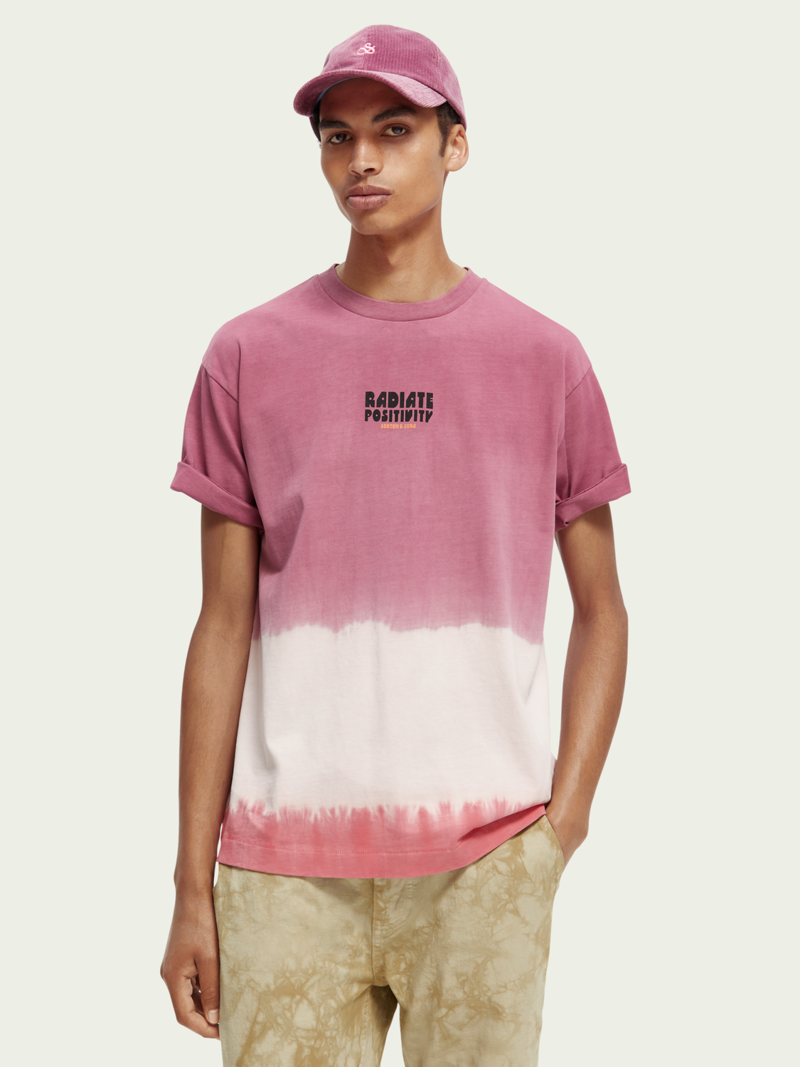 Organic Tie-Dye Artwork T-Shirt | Scotch And Soda Outlet