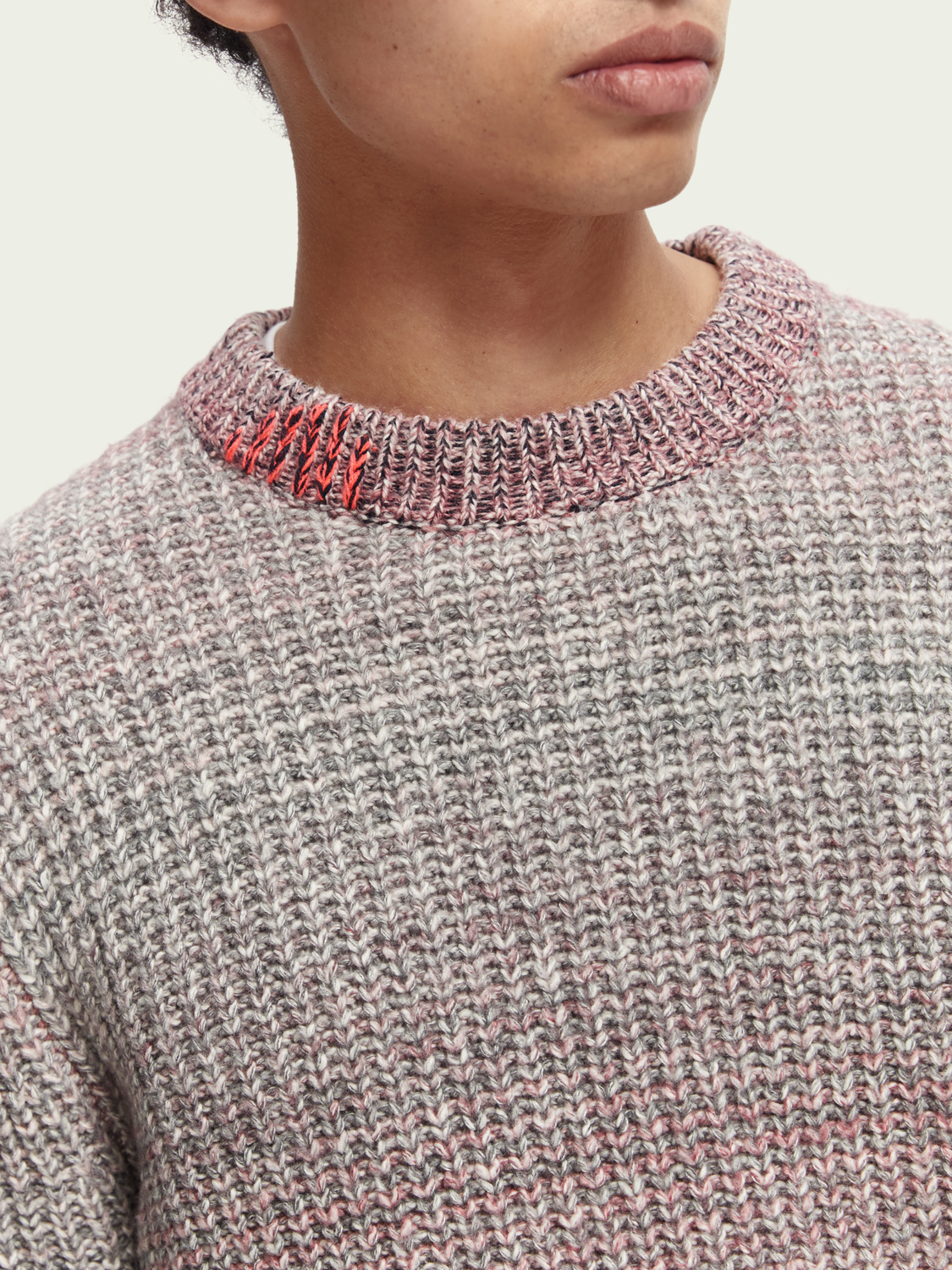 Chunky Rib-Knit Crewneck Sweater | Scotch And Soda Outlet