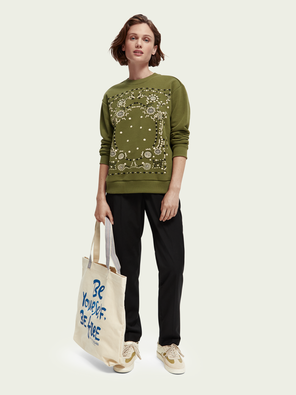 Relaxed - Fit Crewneck Sweatshirt | scotch & soda outlet