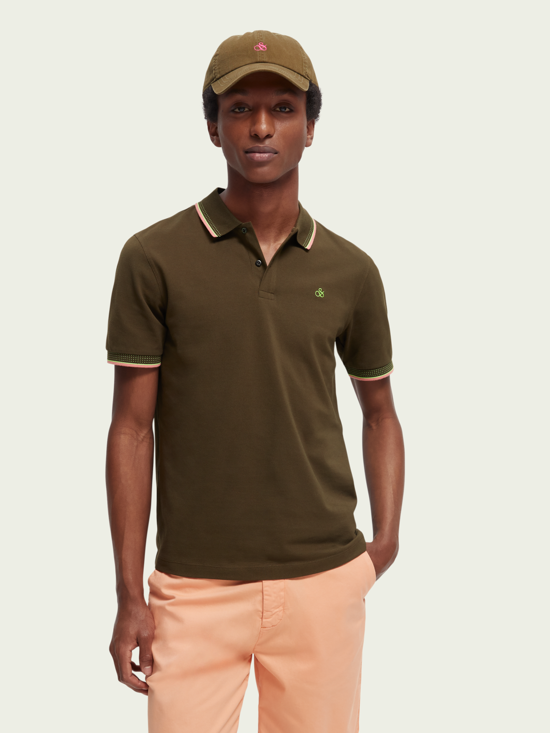 Pique Contrast Tipped Polo | Scotch And Soda Outlet