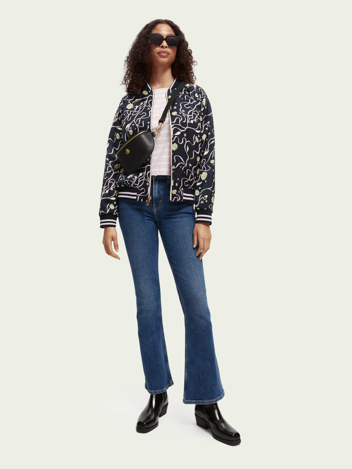 Printed Reversible Padded Bomber Jacket | scotch & soda outlet
