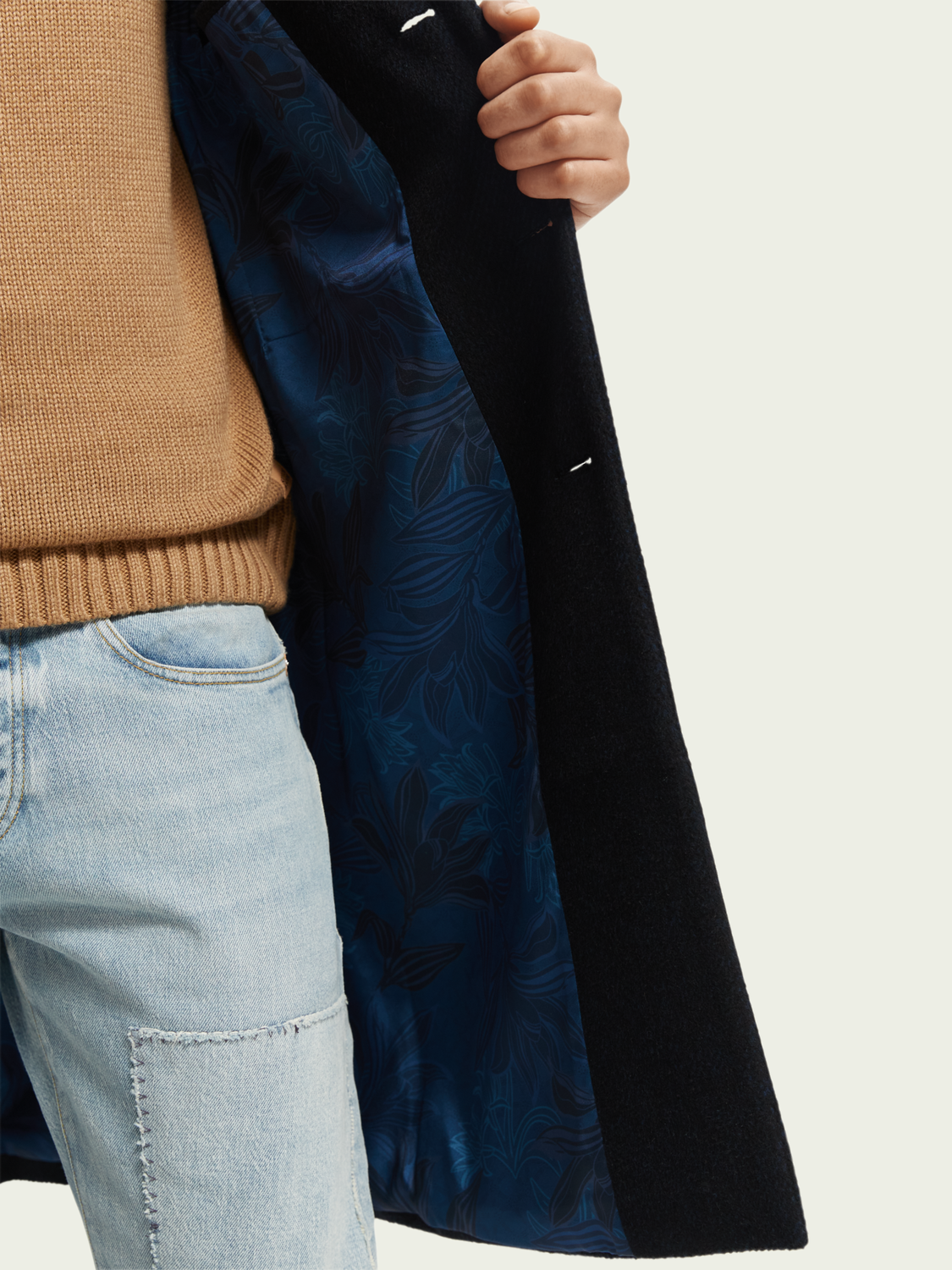 Classic Wool-Blend Overcoat | Scotch And Soda Outlet