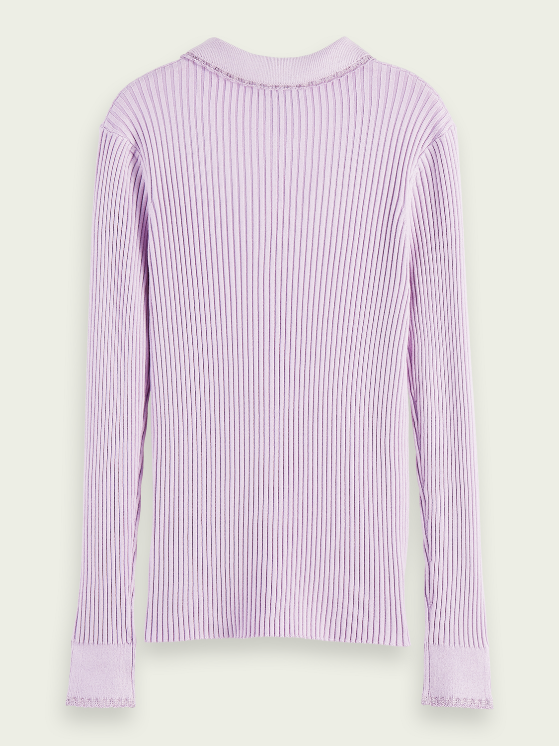 Long-Sleeved Knit Polo | scotch & soda outlet
