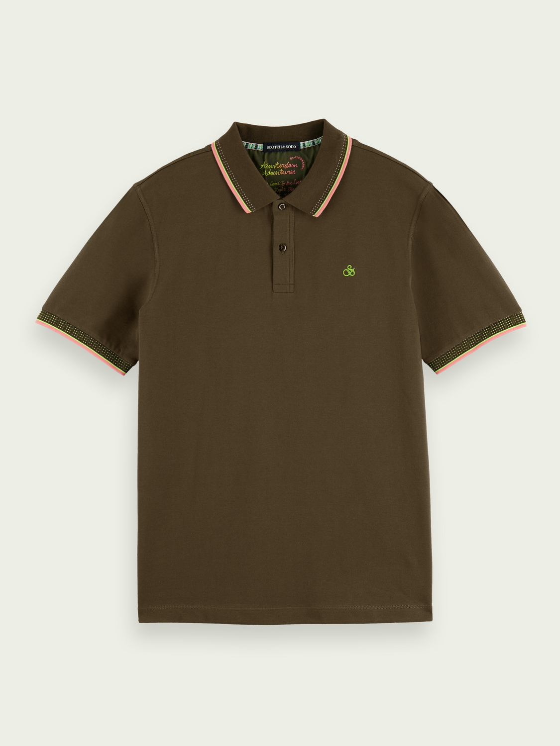 Pique Contrast Tipped Polo | Scotch And Soda Outlet