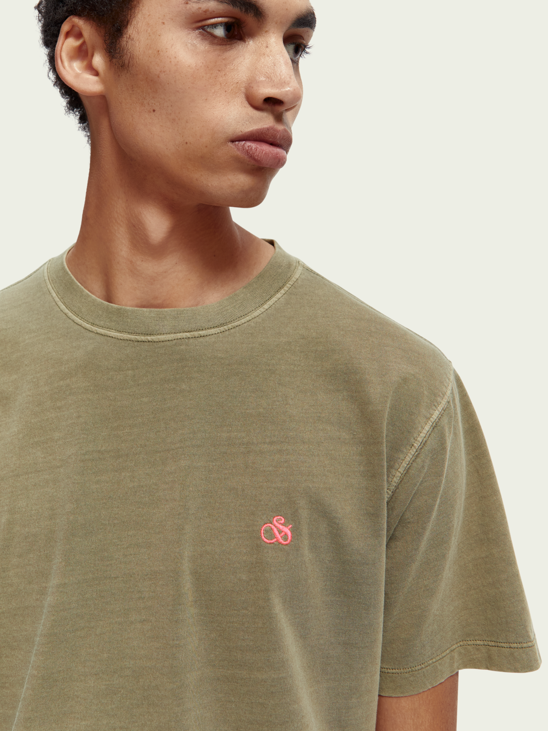 Garment-Dyed Jersey T-Shirt | Scotch And Soda Outlet