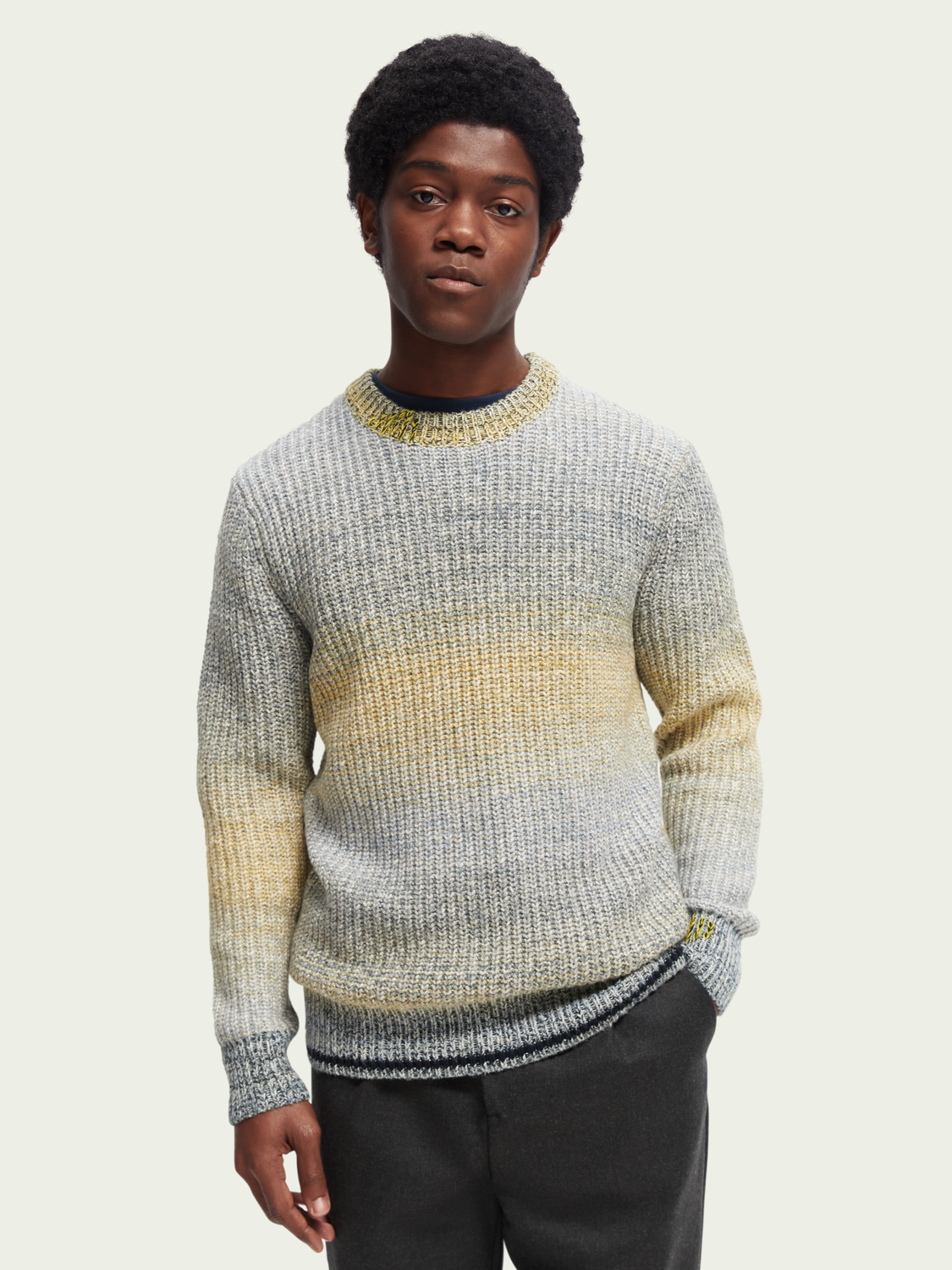 Chunky Rib-Knit Crewneck Sweater | Scotch And Soda Outlet