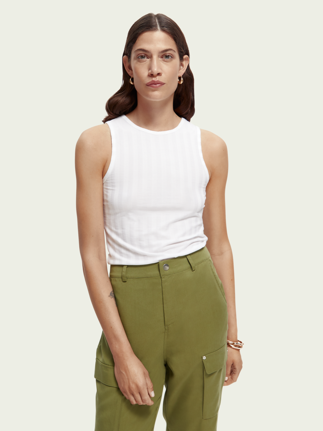 Easy Rib Tank Top | scotch & soda outlet