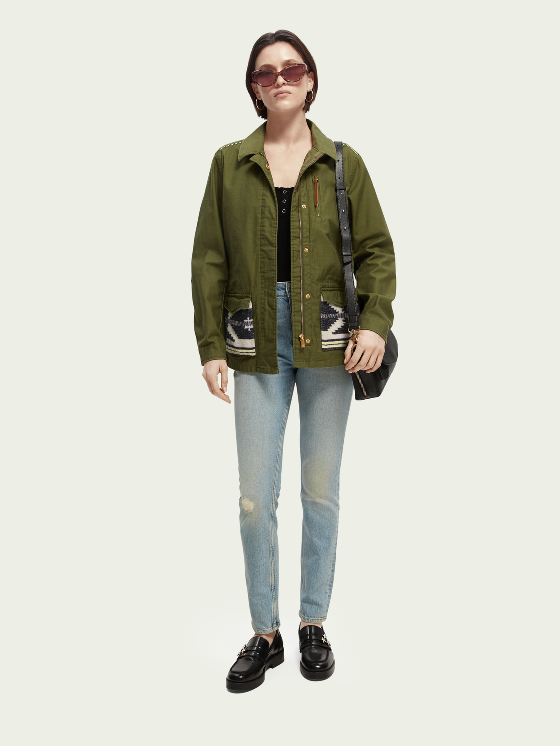 Embroidered Field Jacket | scotch & soda outlet