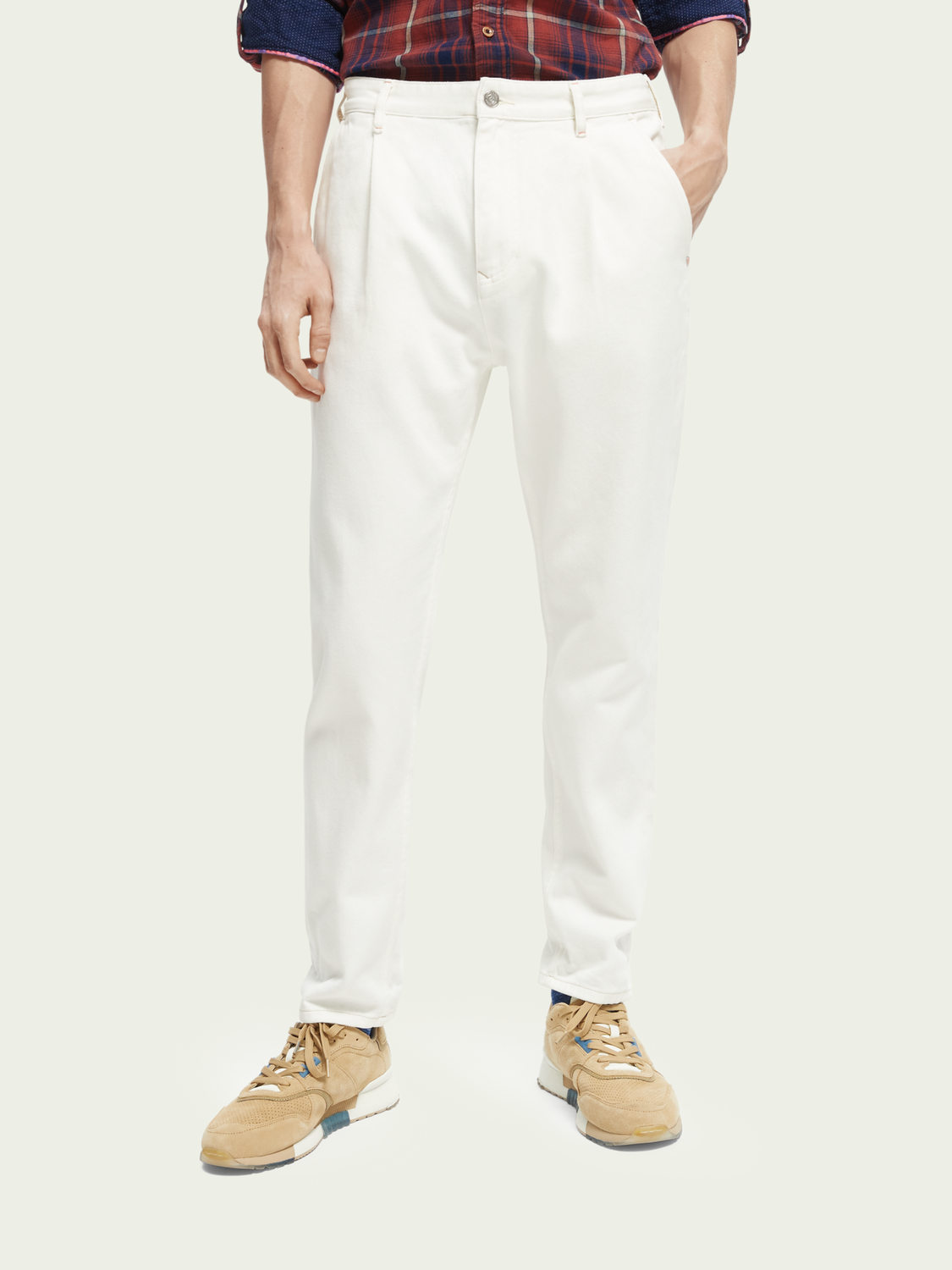 The Sailor Regular Tapered-Fit Denim Chino | Scotch And Soda Outlet